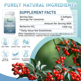 Sahha Berbérine Liposomale 1500mg sur une table