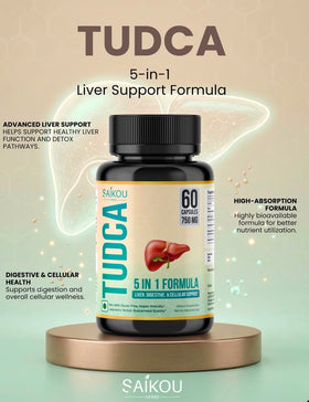 SAIKOU HERBS TUDCA 750mg 5 en 1 avec ingrédients naturels