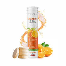 SAINEBIO comprimés effervescents de vitamine C 1000mg pot avant