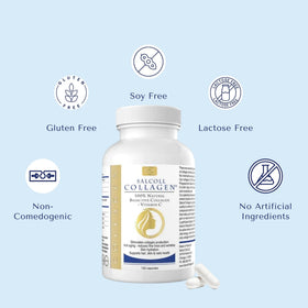 Salcoll Collagène Marin Pur Capsules - Flacon sur un fond neutre