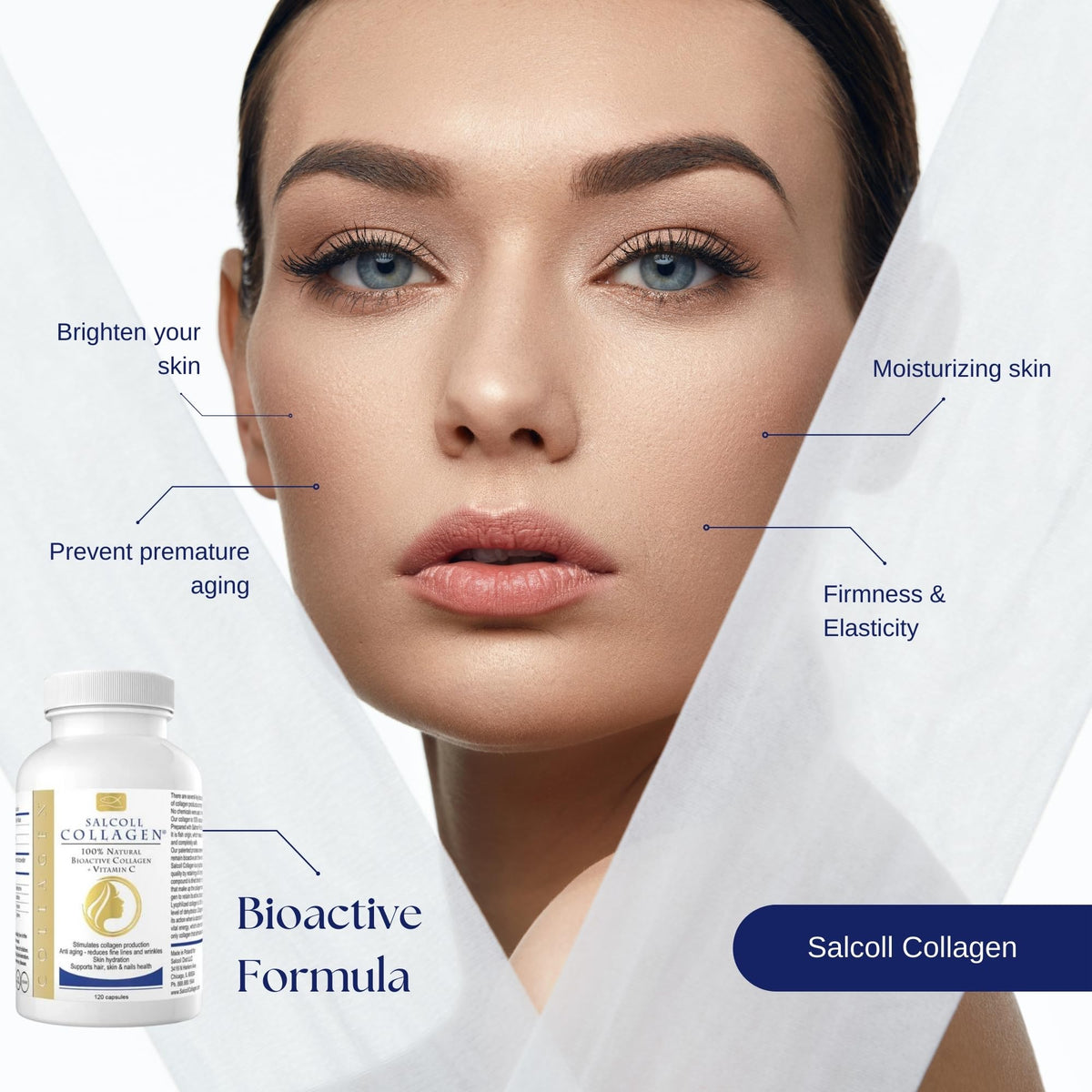 Salcoll Collagène Marin Pur Capsules - Présentation des capsules