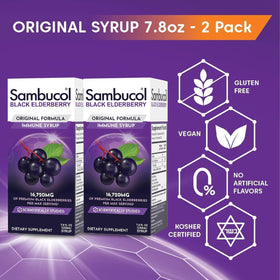 Sambucol Sirop de Sureau Noir 230 ml - vue arrière