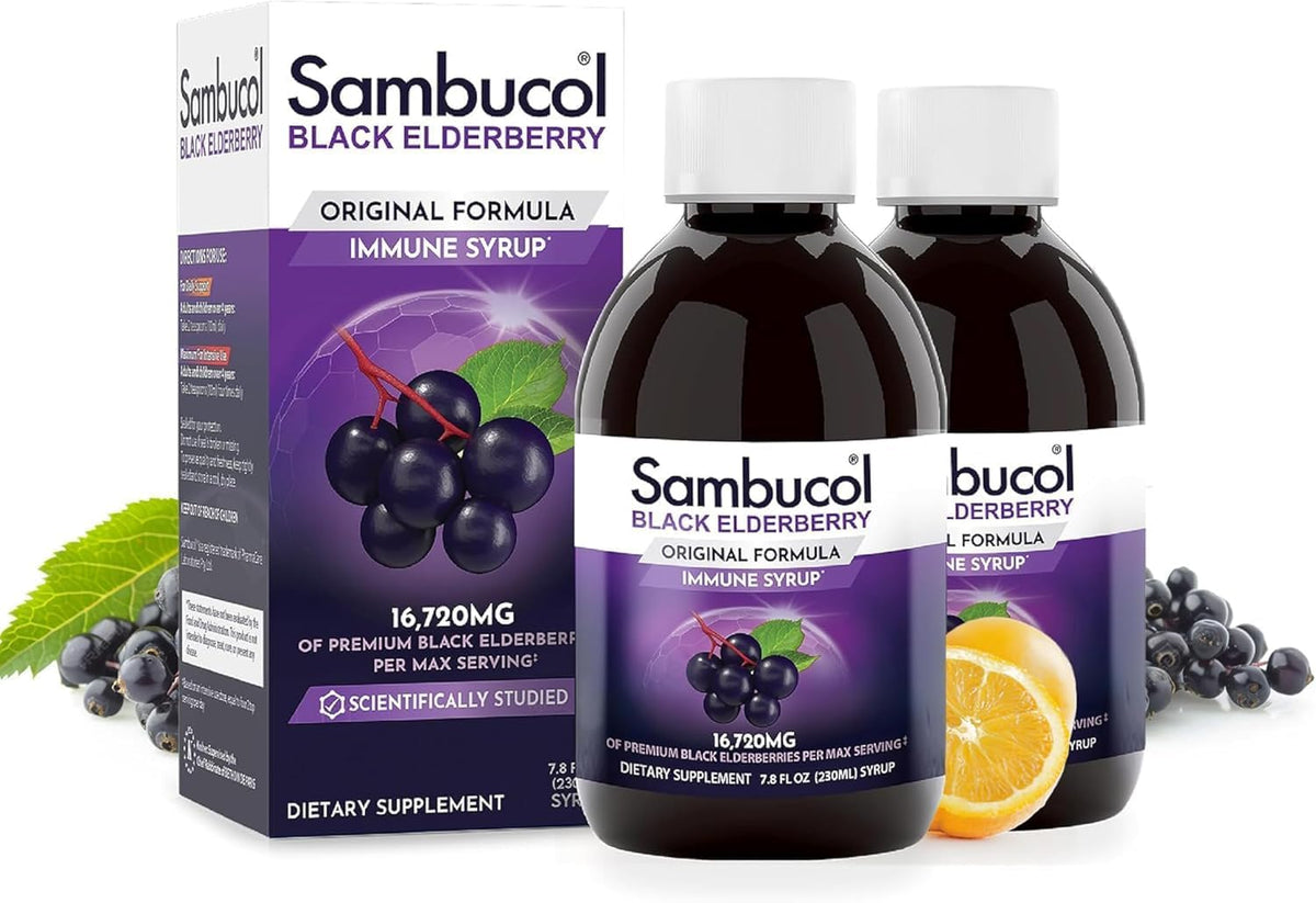 Sambucol Sirop de Sureau Noir 230 ml - vue de face