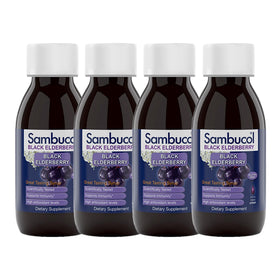 Sambucol Sirop de Sureau Noir 4 Fl Oz, vue avant du flacon