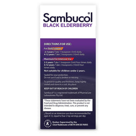 Sambucol Sirop de Sureau Noir pour Enfants 220 ml emballage