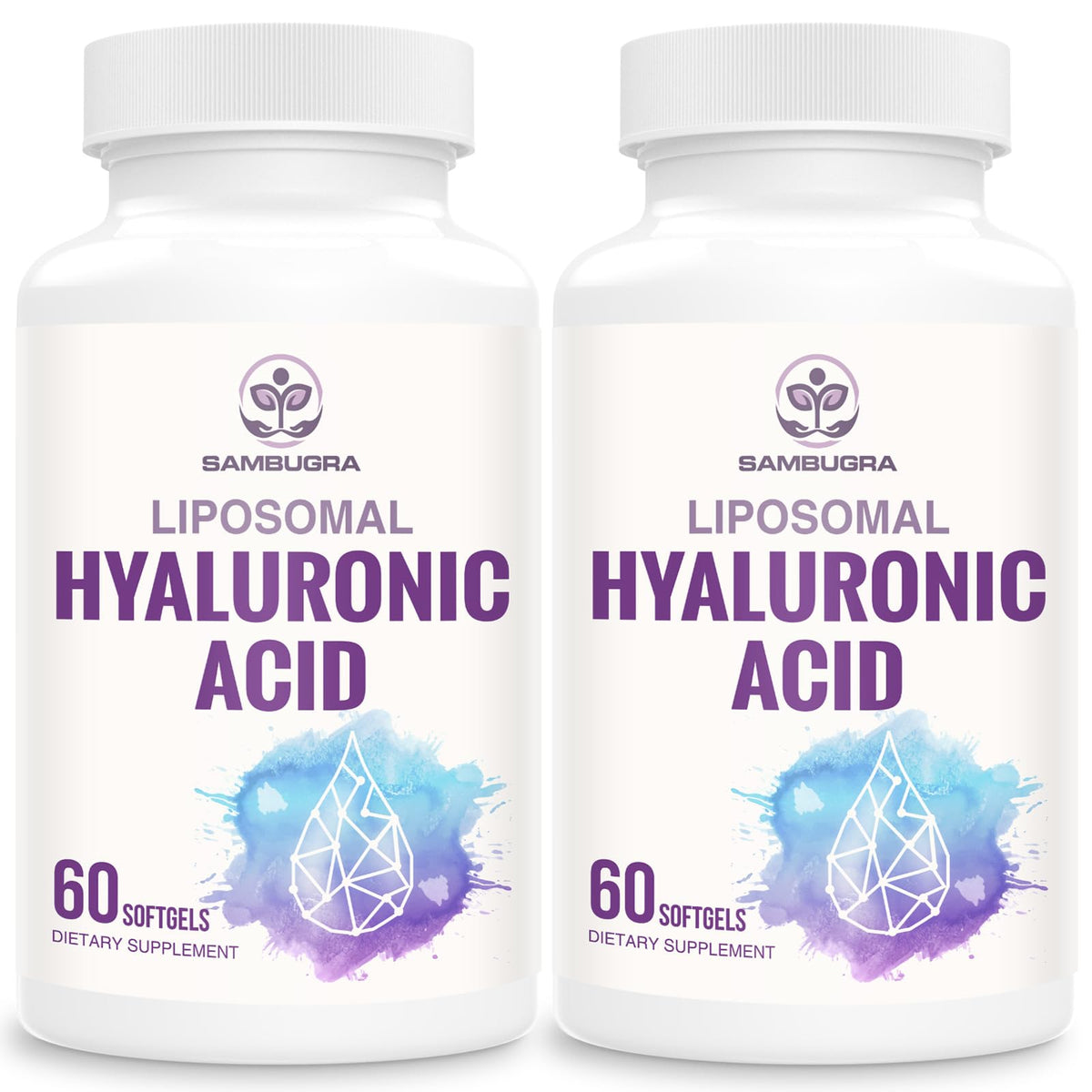 Sambugra Acide Hyaluronique Liposomal 1000mg 120 Capsules vue avant