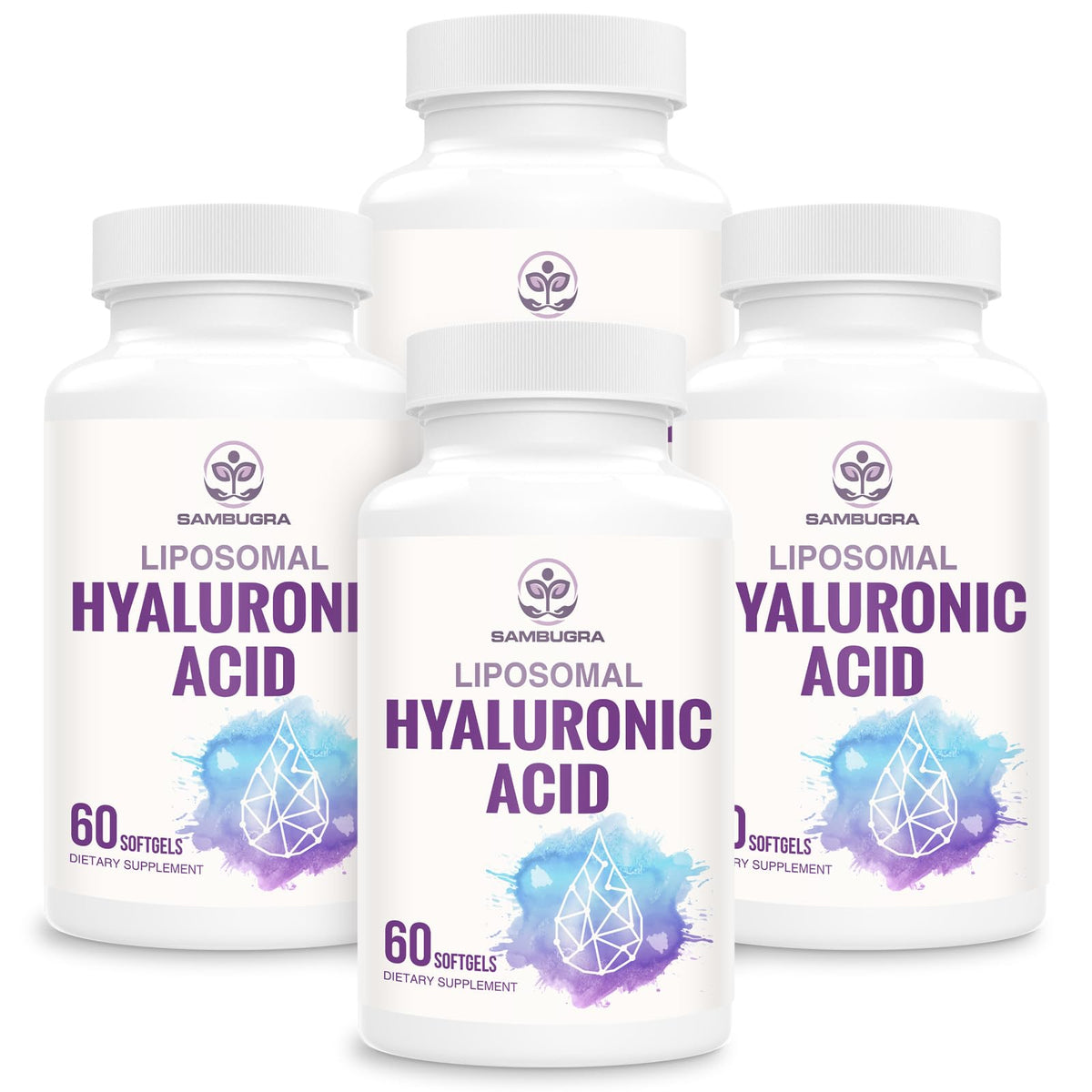 Sambugra Acide Hyaluronique Liposomal 1000mg capsules front view