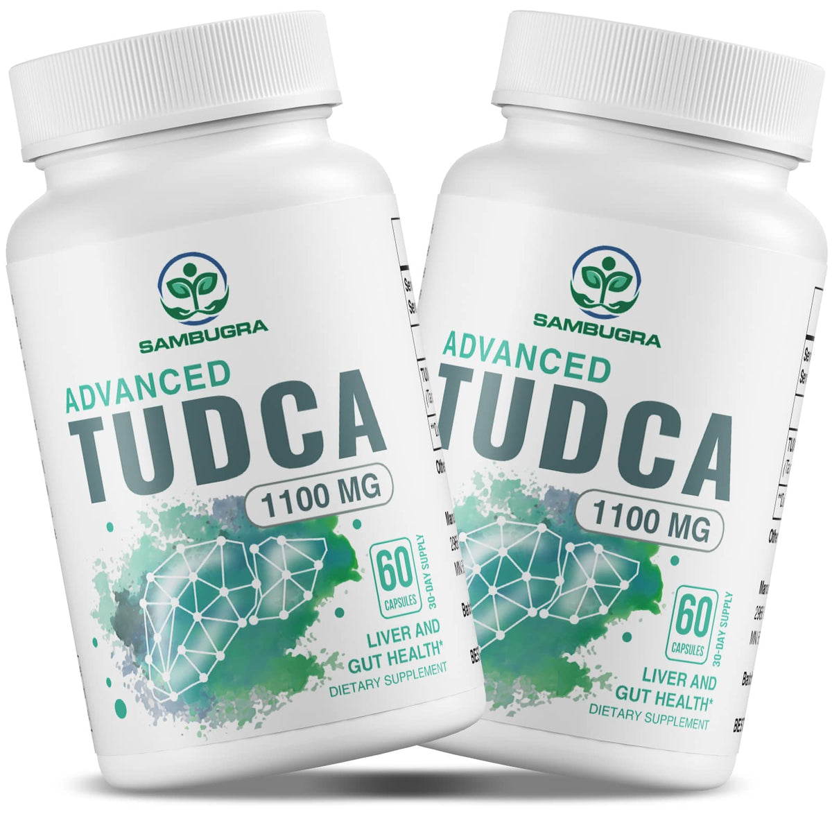 Sambugra TUDCA 1100mg 120 capsules vue de face