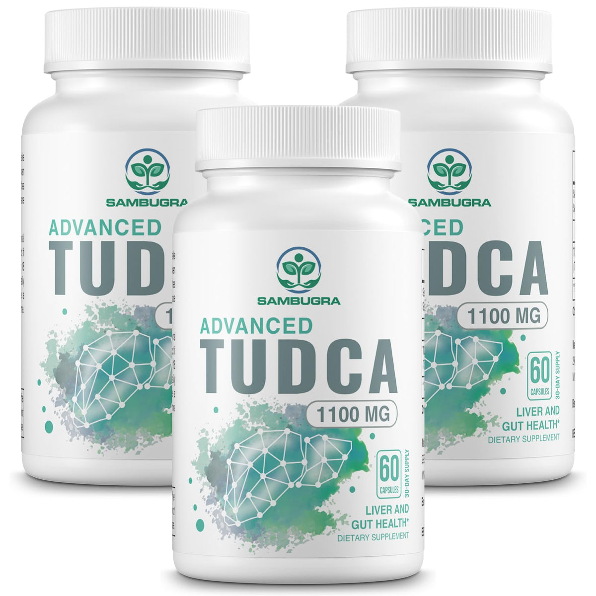 Sambugra TUDCA 1100mg 180 capsules vue de face