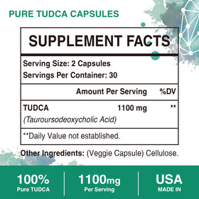 Sambugra TUDCA 1100mg capsules ouvertes