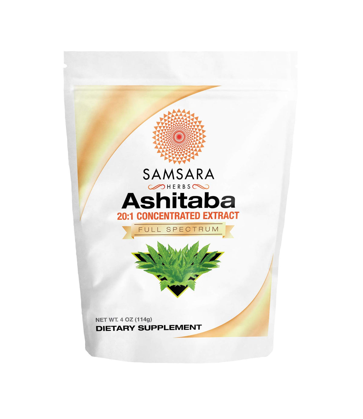 Samsara Herbs Ashitaba Poudre d'Extrait Concentré 20:1 114g vue de face