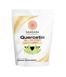 Samsara Herbs Quercétine Poudre Extraite Pure 57g vue de face