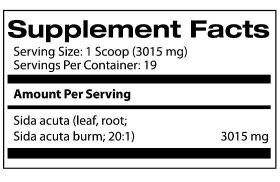 Samsara Herbs Sida Acuta Extrait Concentré 20:1 57g emballage