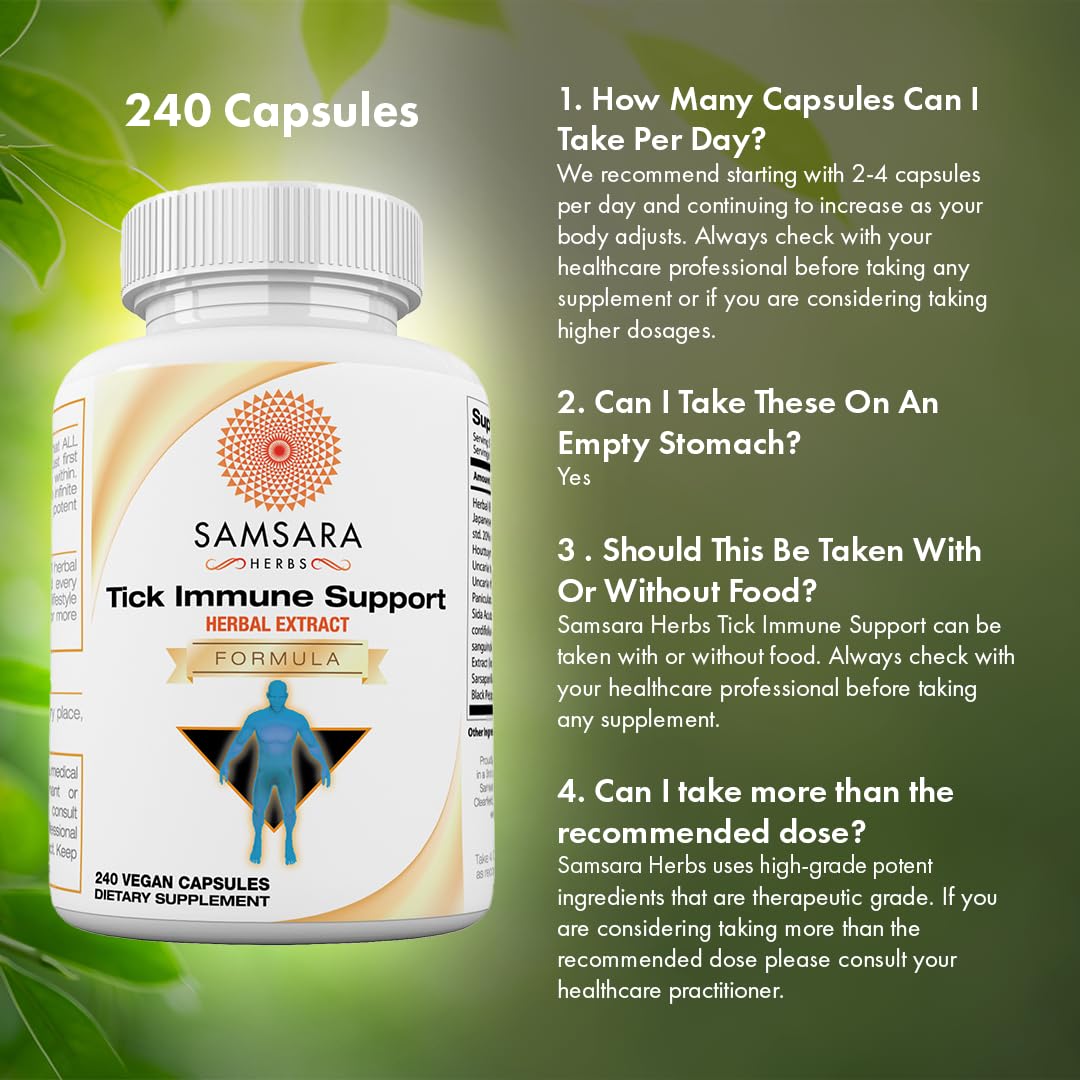 Samsara Herbs Support daily wellness 240 Capsules avec capsules visibles