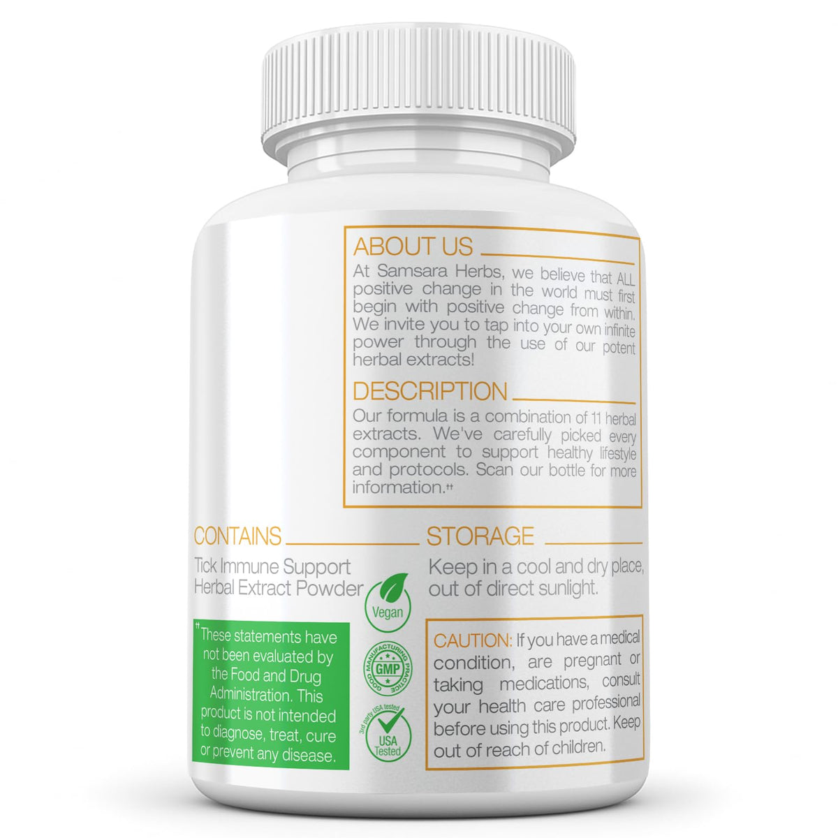 Samsara Herbs Support daily wellness 240 Capsules emballage