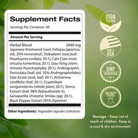 Samsara Herbs Support daily wellness 240 Capsules vue de dessus