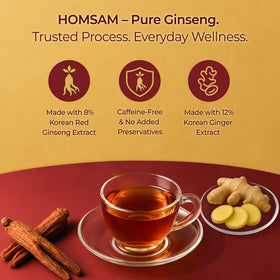SAMSIDAE Thé de Ginseng Rouge Coréen sachet ouvert
