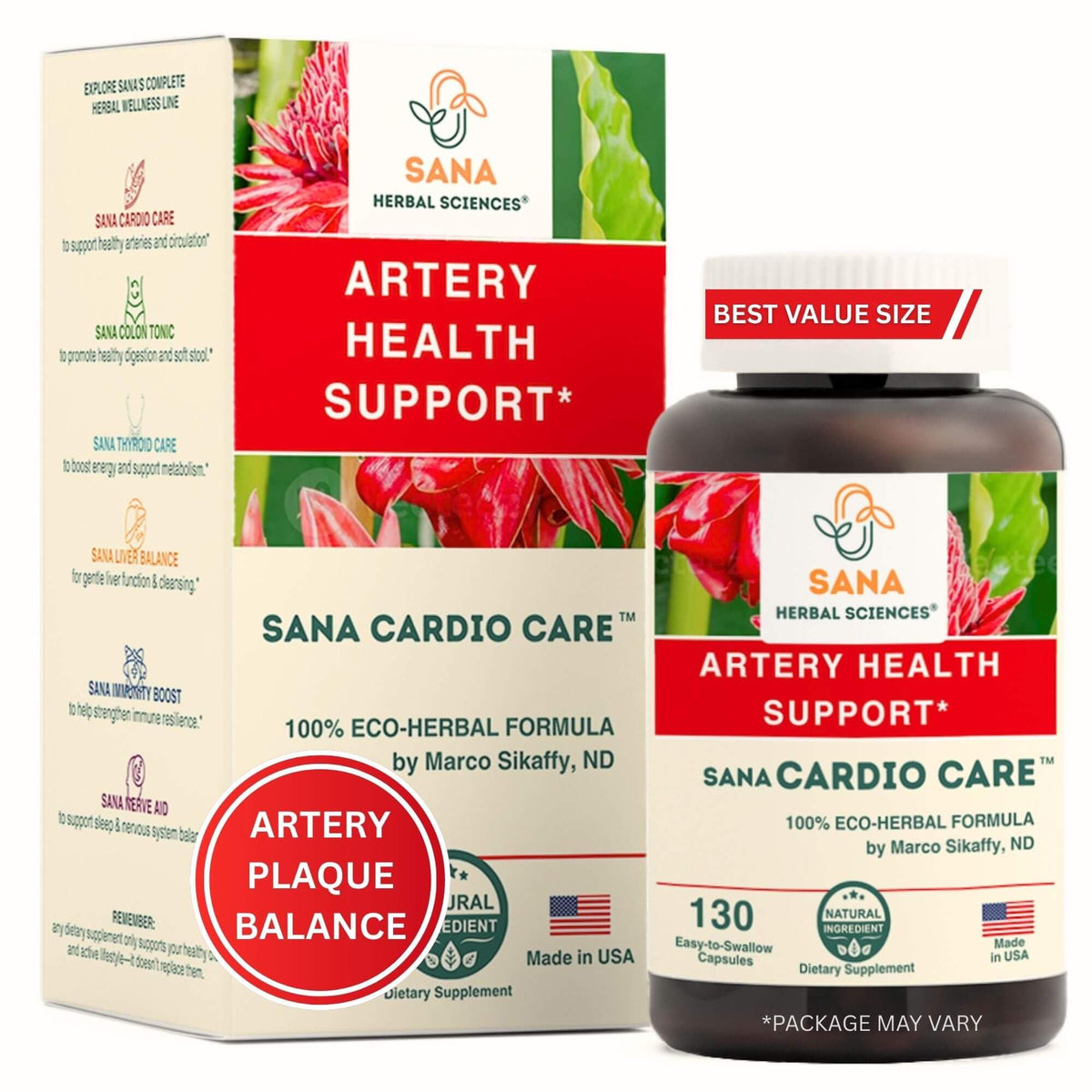 Sana Herbal Complément Alimentaire 130 Capsules vue de face