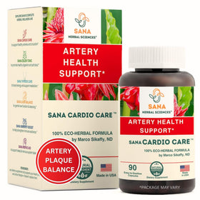 Sana Herbal Complément Alimentaire Plaque Artérielle 90 Capsules vue de face