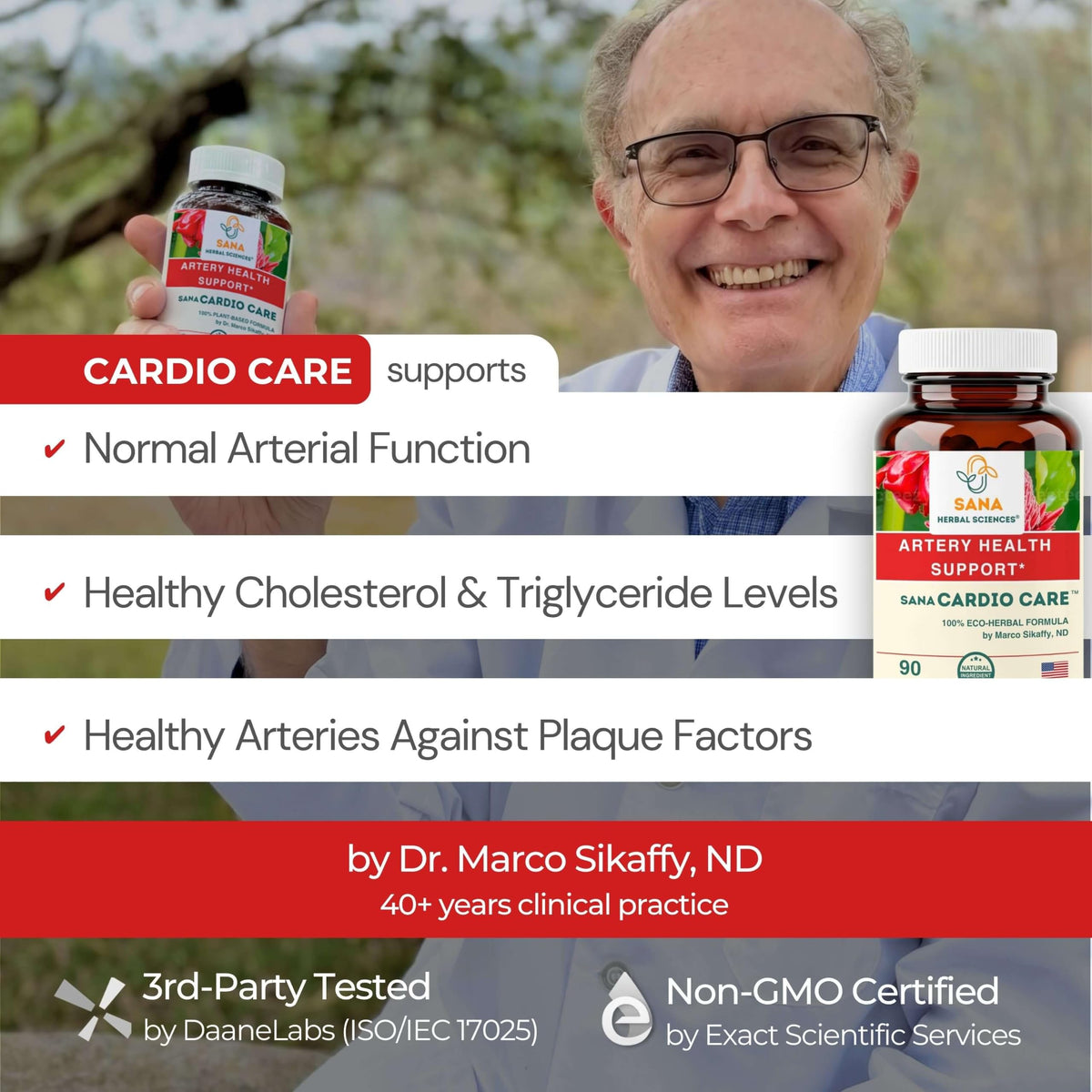 Sana Herbal Sciences boîte de complément alimentaire avec capsules