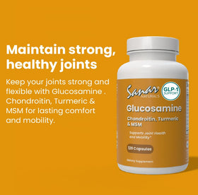 Sanar Naturals Glucosamine Chondroitin MSM Turmeric sur une table