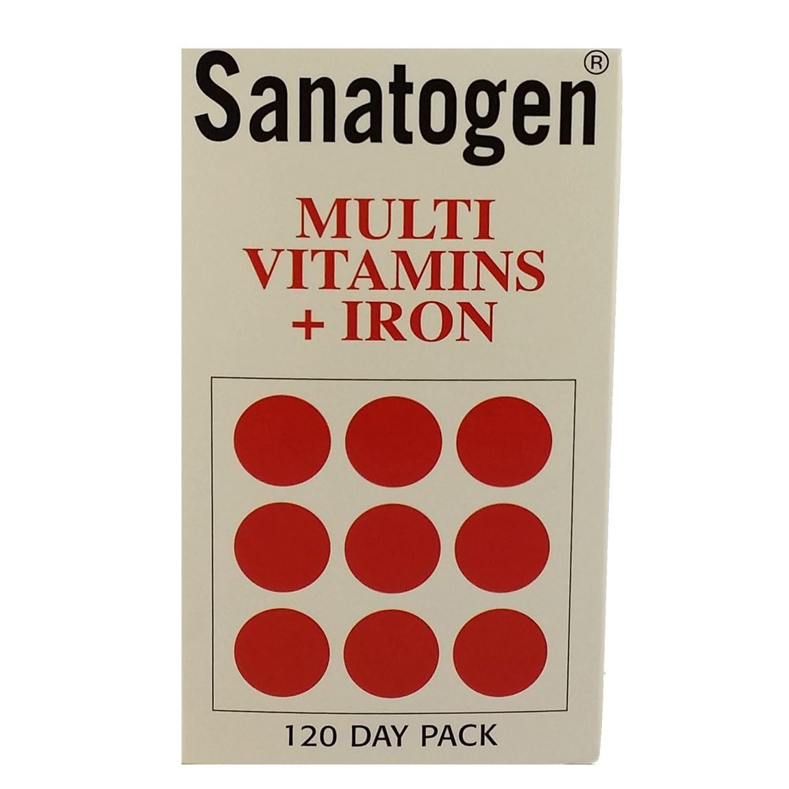 Sanatogen Multivitamines et Fer 100g vue de face