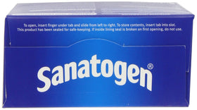 Sanatogen Poudre Protéinée 275g sur une table avec des ingrédients