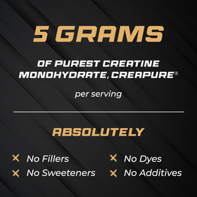 Sandhu's Créatine Monohydrate Creapure 5000mg 60 Portions - étiquette produit