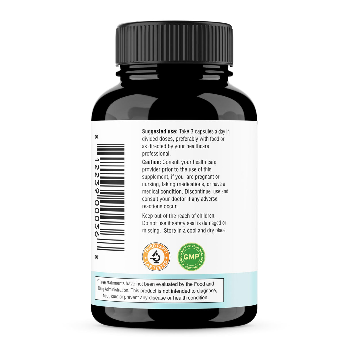 Sandhu's Magnésium Glycinate Lysinate capsules dans une main