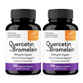 Sandhu's Quercétine avec Bromélaïne 500mg 240 capsules vue de face