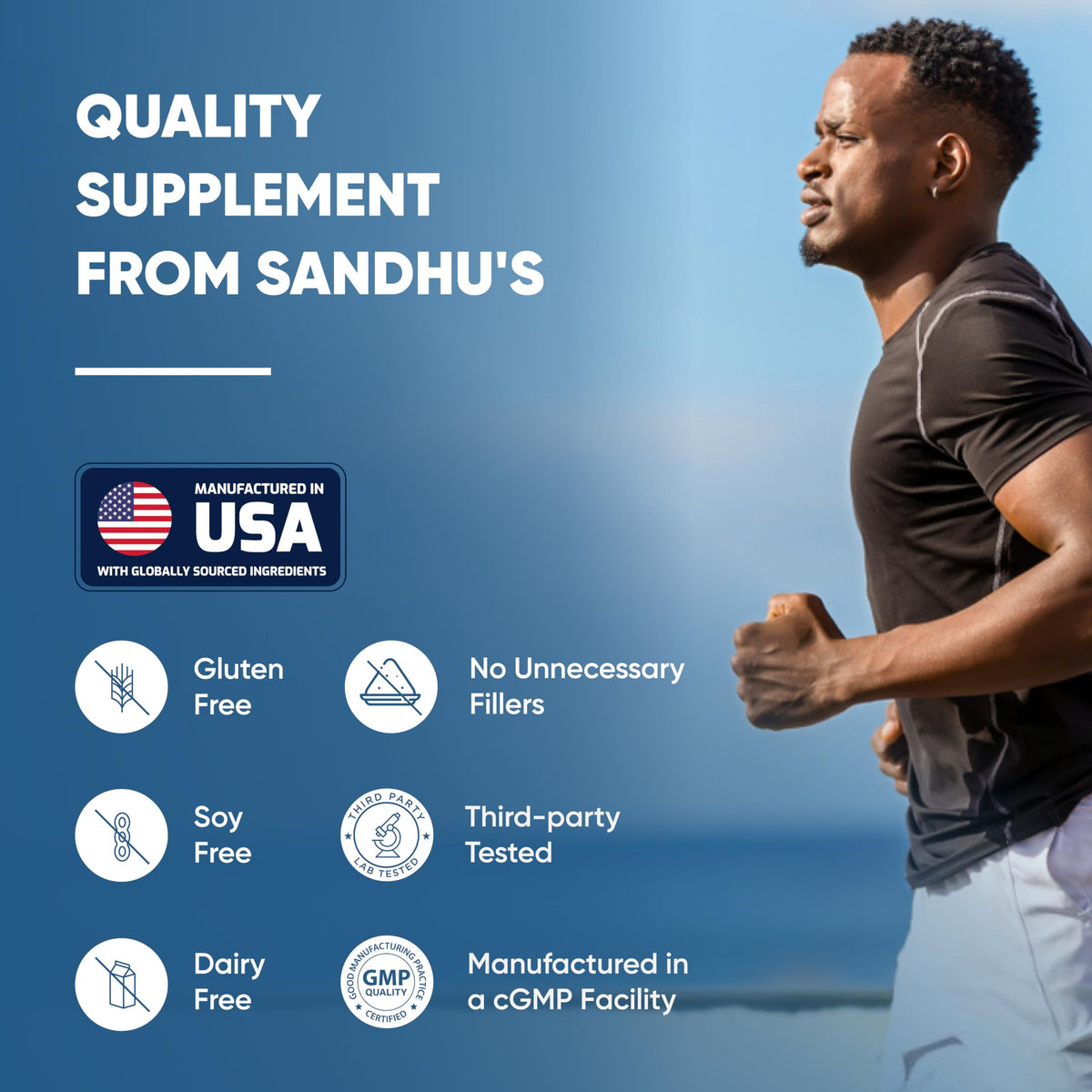 Sandhu's Zinc 800mg pot de 120 capsules