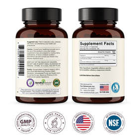 SANDHUHERBALS Complexe Magnésium 500mg sur une table en bois