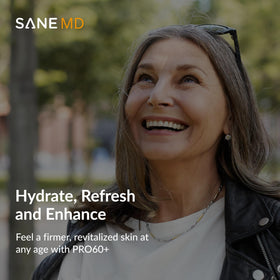 SANE Collagène Peptides PRO60+ 281g en devanture d'une cuisine
