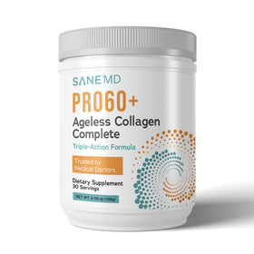SANE Collagène Peptides PRO60+ 281g vue avant avec étiquette