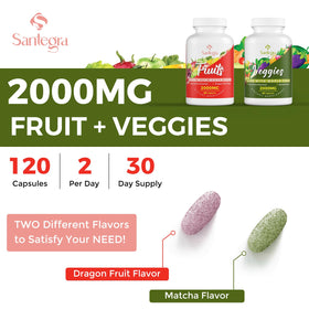 Santegra 2000 MG Fruits et Légumes saveur fruit du dragon