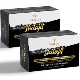 Santegra 500 mg Shilajit Tablettes boîte vue avant