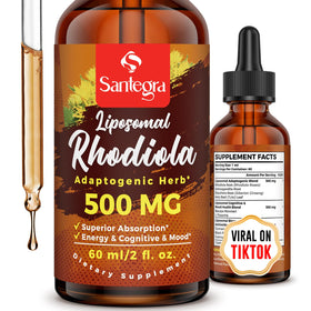 Santegra complément alimentaire Rhodiola Rosea 500 MG 60 ml, vue de face