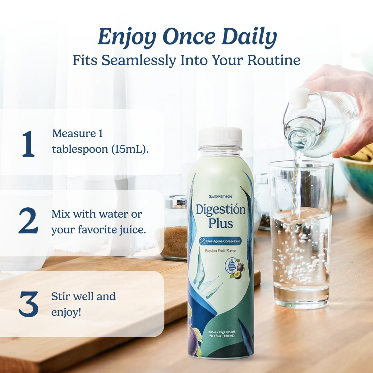 Santo Remedio Boisson Concentrée Agave Bleu avec cuillère