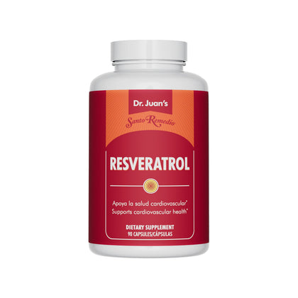 Santo Remedio complément alimentaire Trans-Resvératrol 90 capsules vue avant