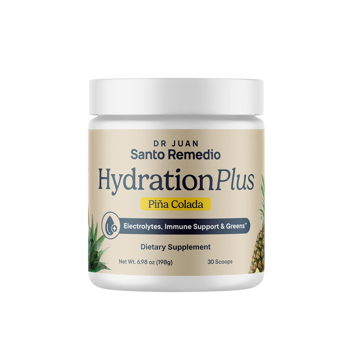 Santo Remedio Hydration Plus Poudre à Boire 30 Portions, vue de face