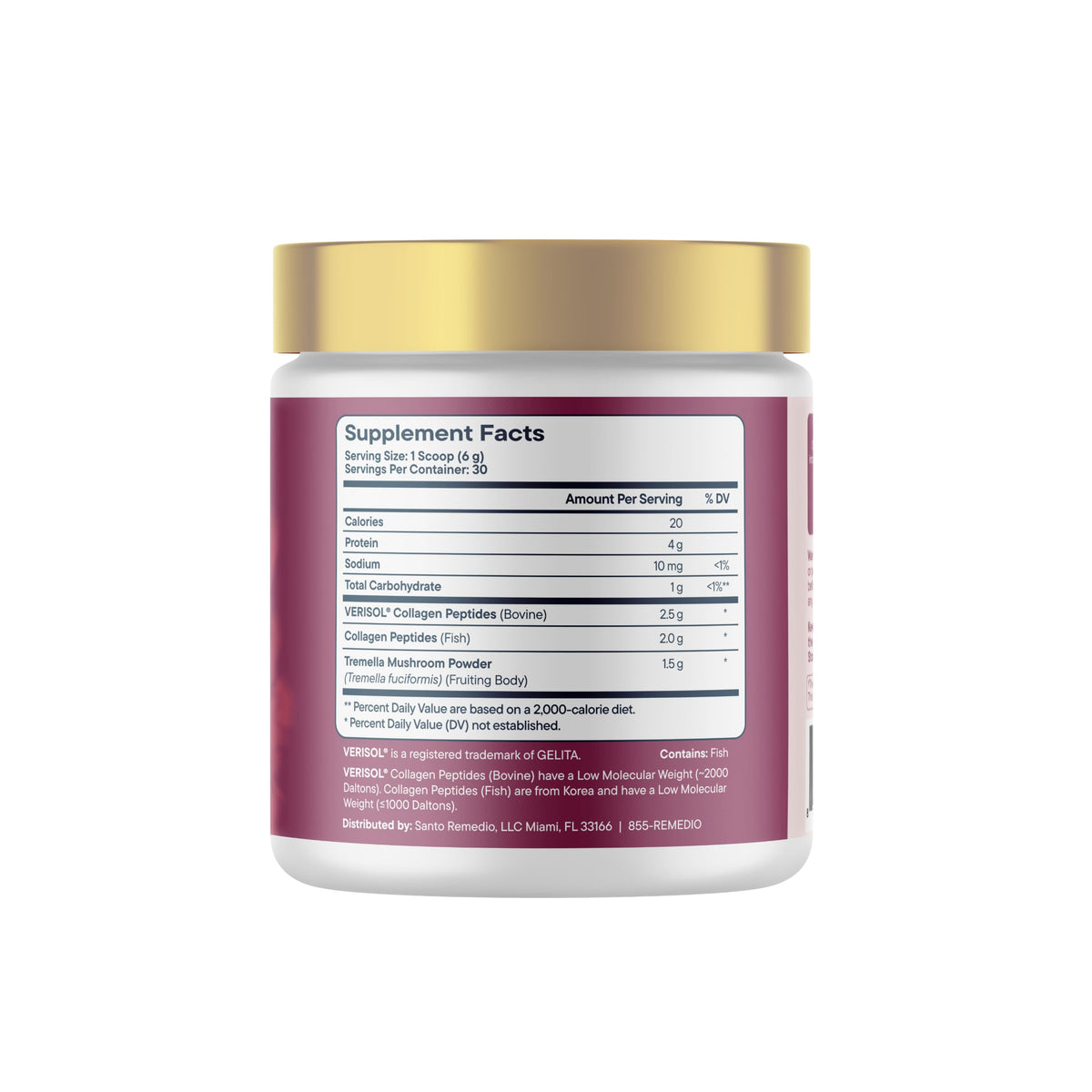 Santo Remedio K-Bella Collagène 240g en mise en scène de soin de beauté