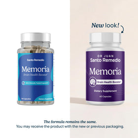 Santo Remedio Memoria capsules sur une surface blanche