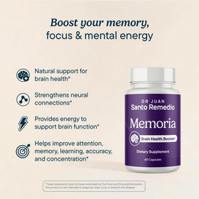 Santo Remedio Memoria vue arrière du packaging