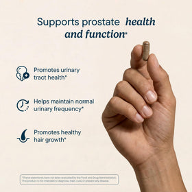 Santo Remedio Prostate avec un verre d'eau