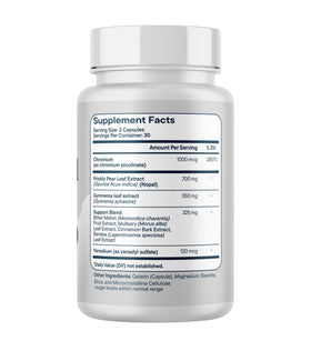 Santo Remedio Super Nopal informations nutritionnelles sur l'emballage