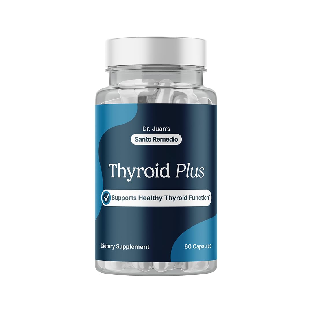 Santo Remedio Thyroid Plus boîte de 30 capsules vue de face