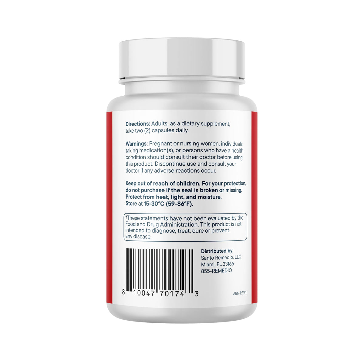 Santo Remedio Triglyceride+ Complément Alimentaire sur une table avec d'autres compléments
