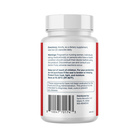 Santo Remedio Triglyceride+ Complément Alimentaire sur une table avec d'autres compléments