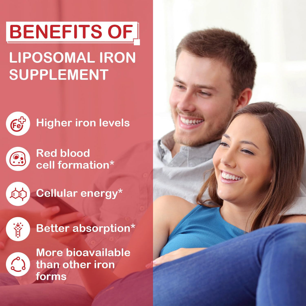 Sapotax Complément Fer Liposomal 65 mg, gélules dans une main