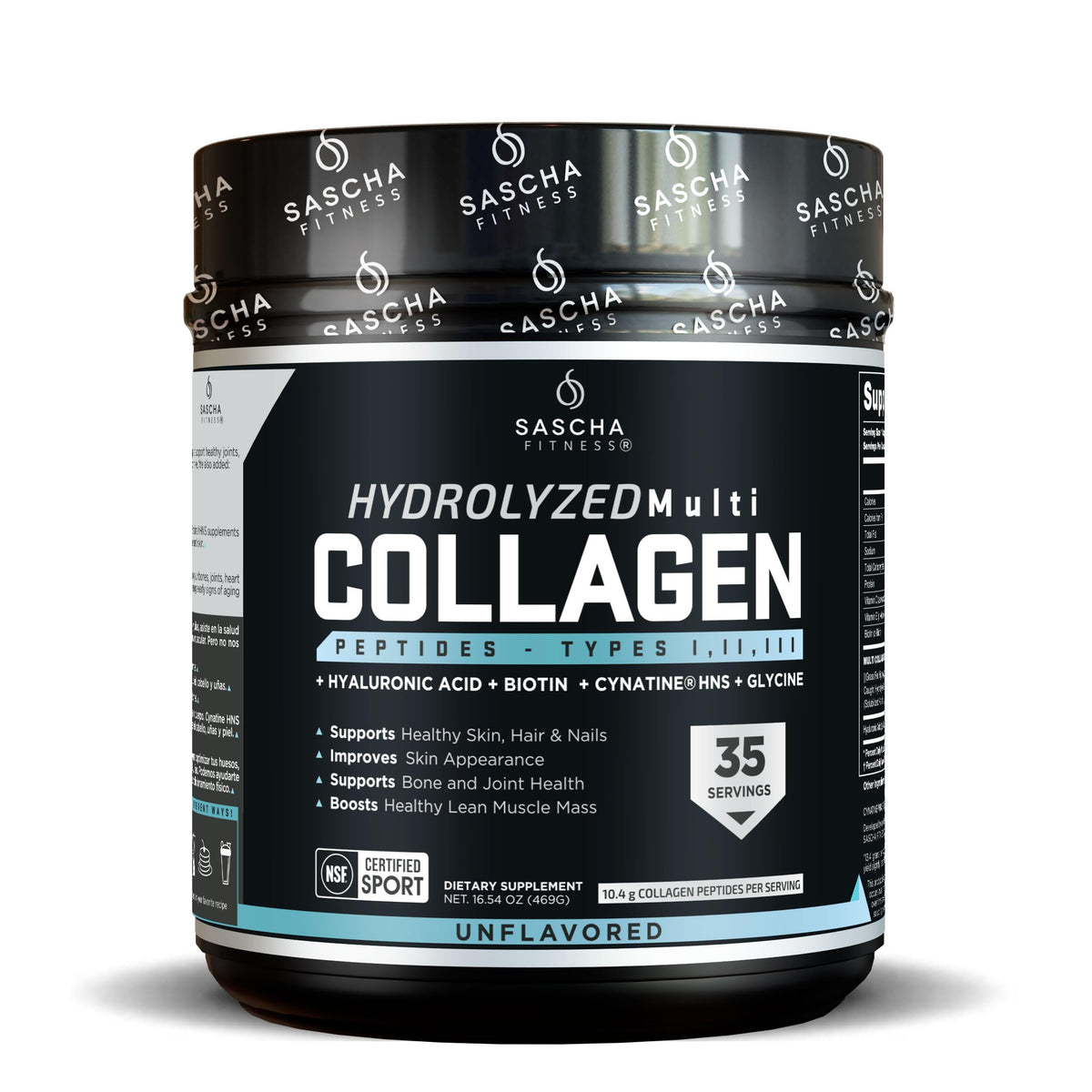 SASCHA FITNESS Collagène Hydrolysé 530g - vue avant